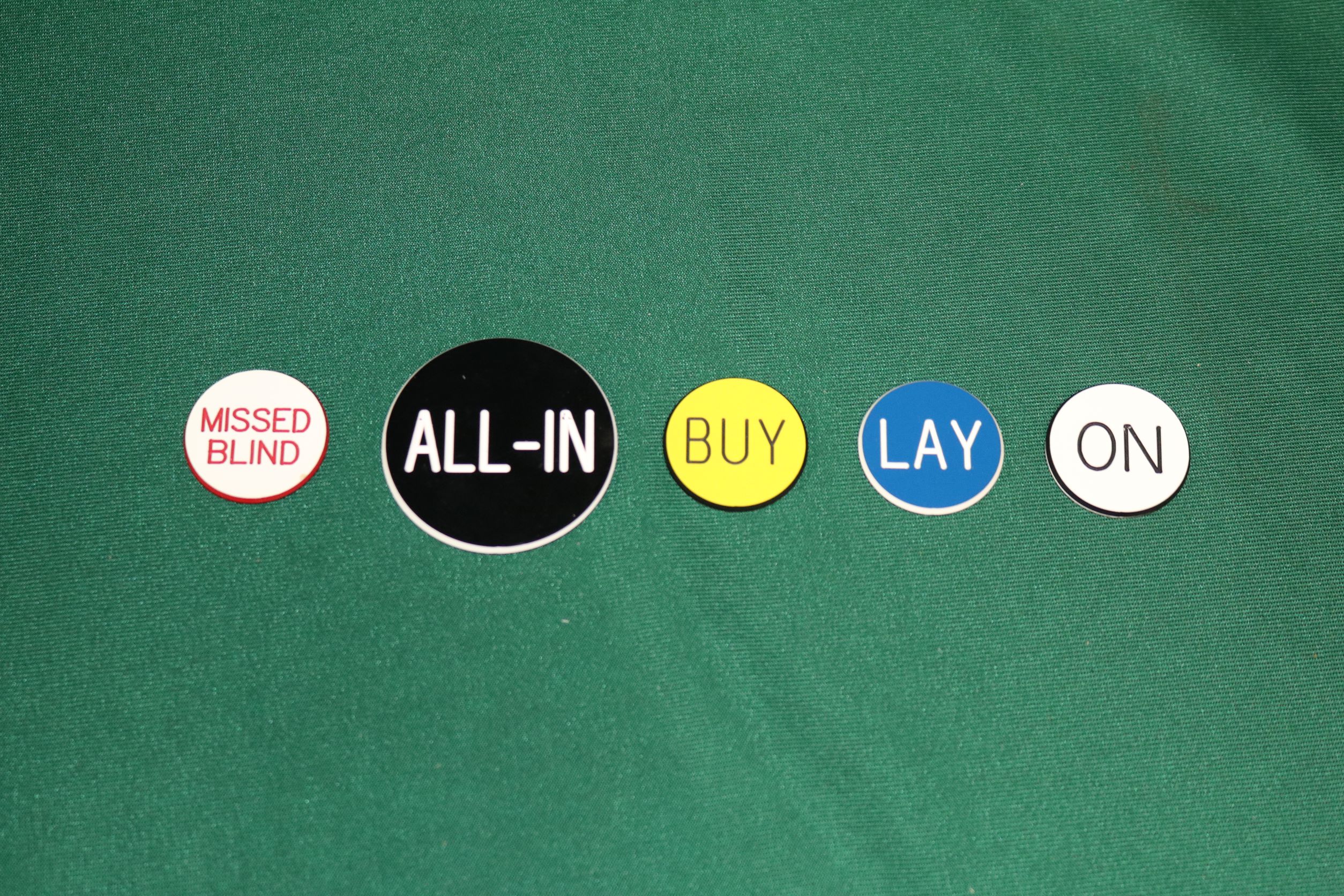 Buttons — On/On, 1.25", White/Black